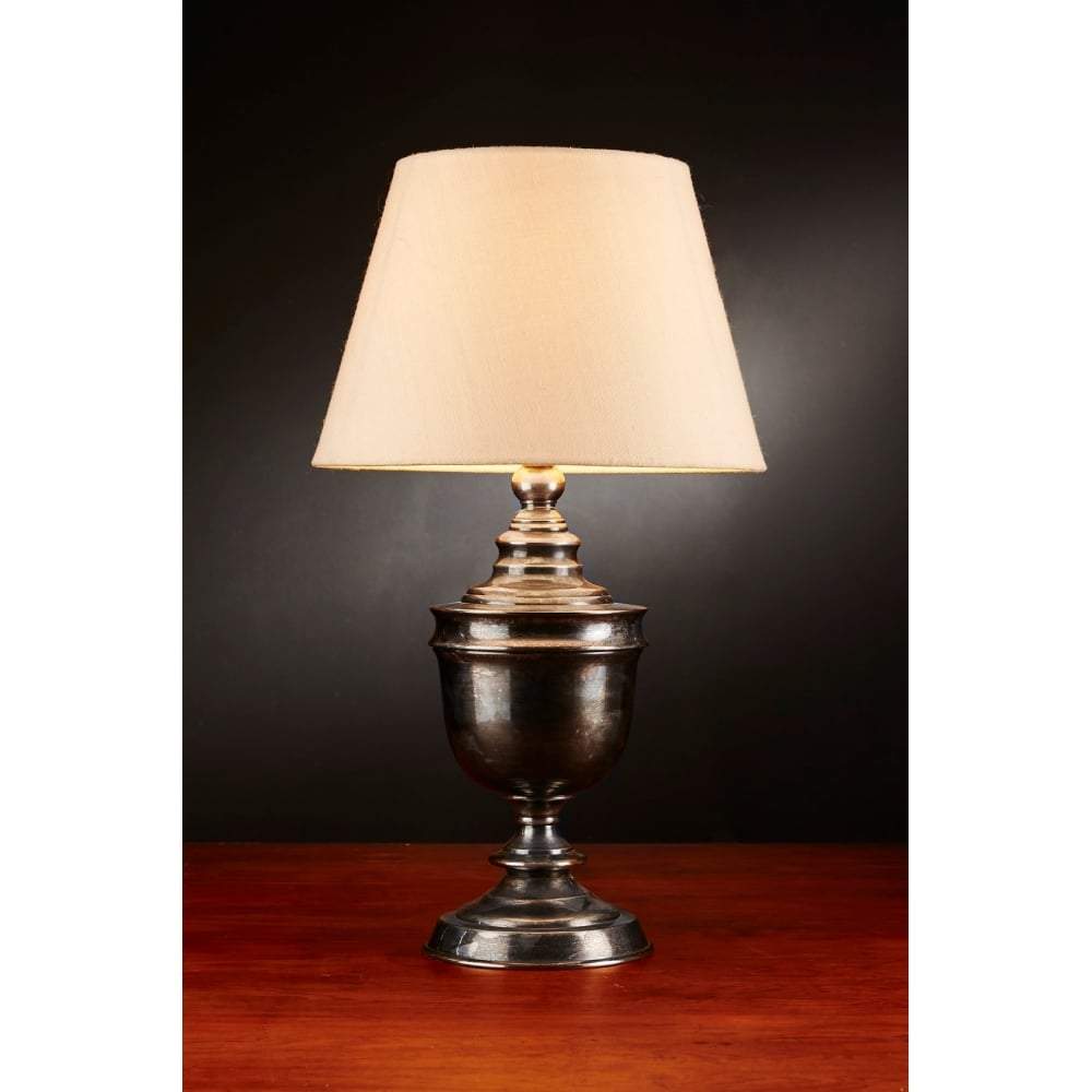 Sheffield Urn Table Lamp Base Ant.Silver - House of Isabella AU