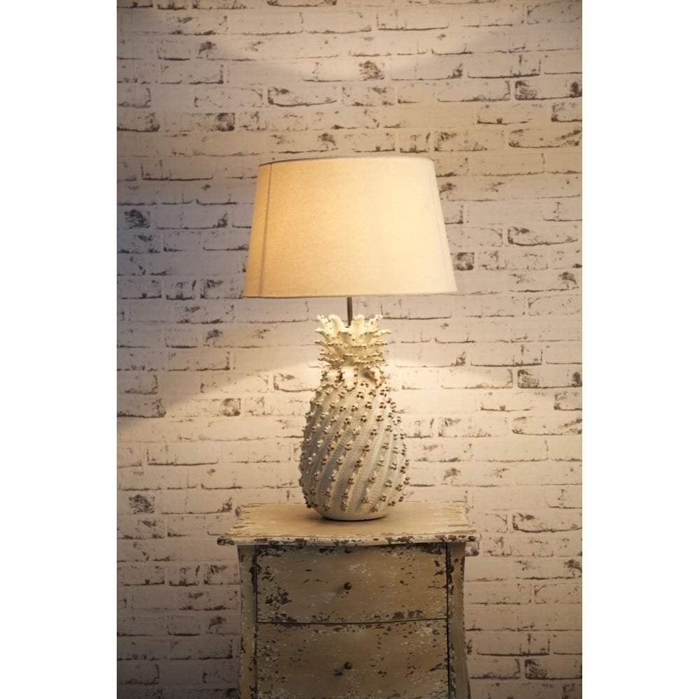 Pineapple Table Lamp Base White - House of Isabella AU