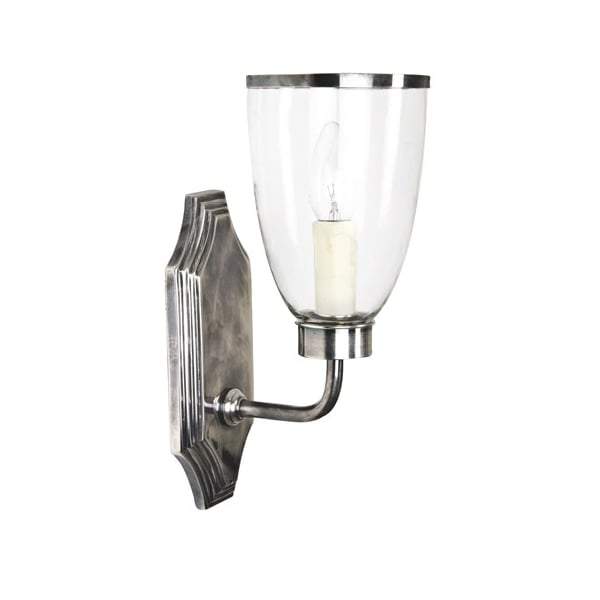 Westbrook Sconce Silver W/Glass Shade - House of Isabella AU