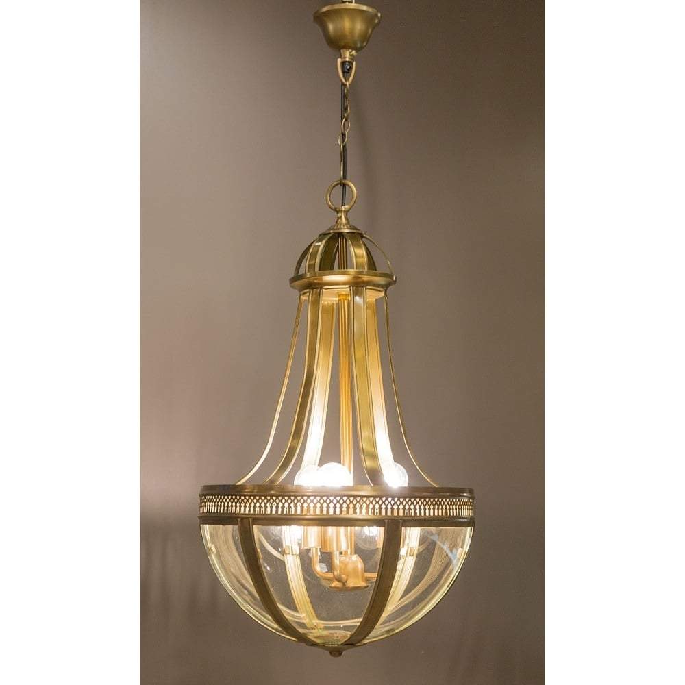 Doma Hanging Lamp Medium in Brass - House of Isabella AU