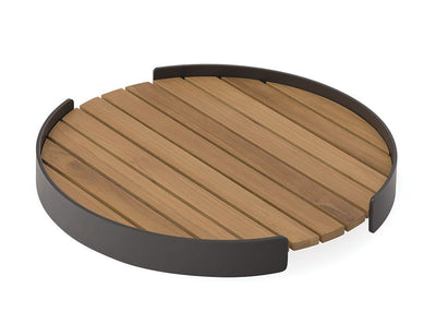 Fino Outdoor Tray Round -Charcoal