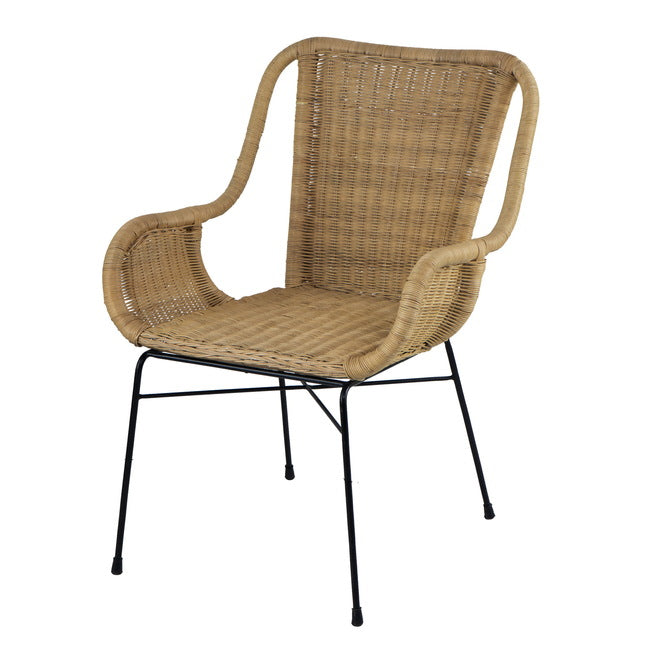 Palmview Rattan Armed Dining Chair