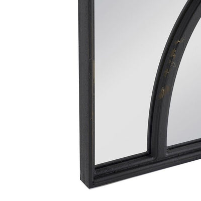 Set of 2 Black Carved Wall Mirrors