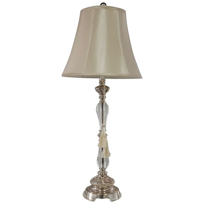 Felicienne Champagne Table Lamp w/Cream Shade
