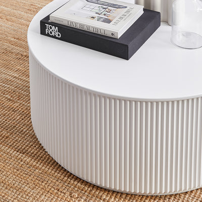 Nomad Round Coffee Table - White