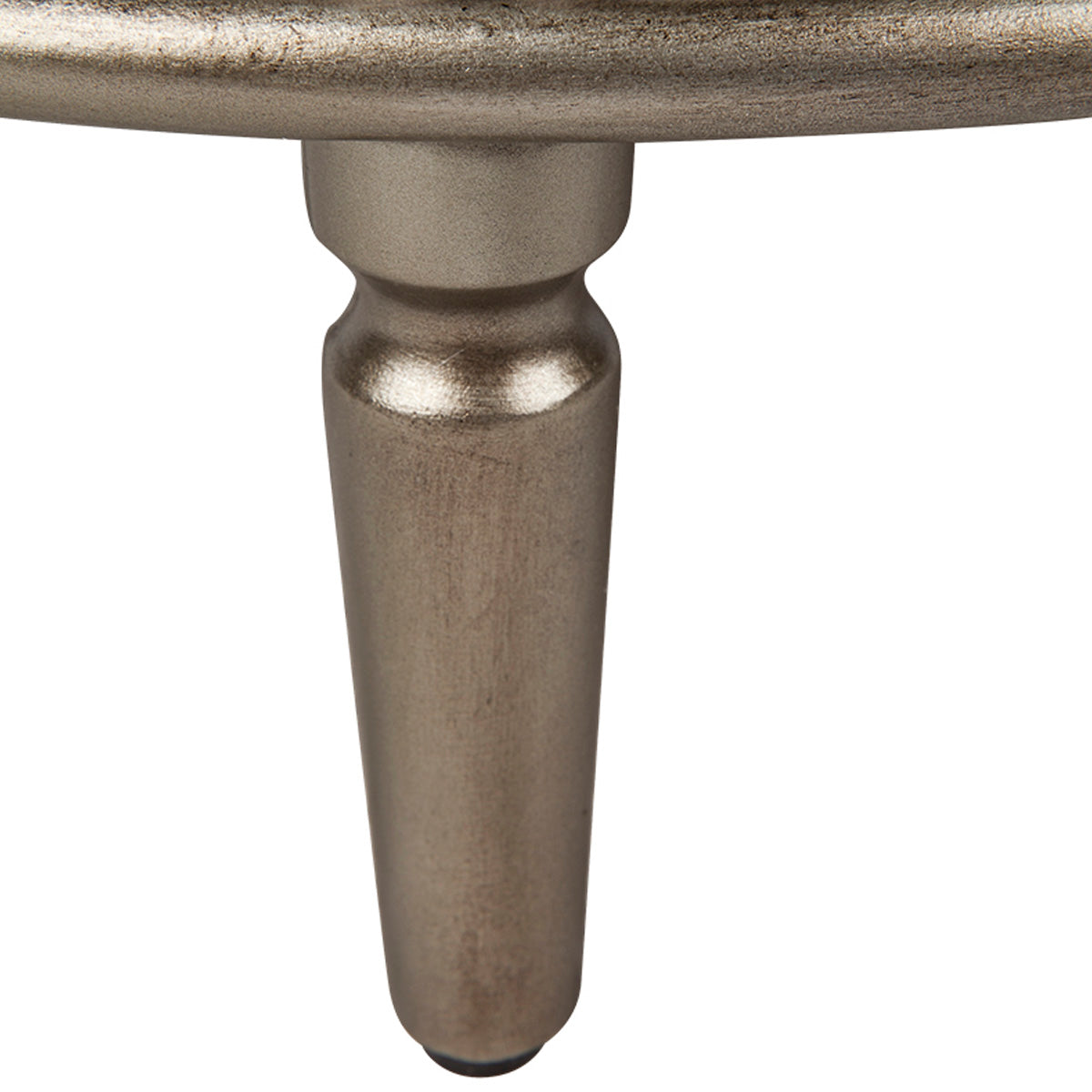 Arielle Oval Bedside Table Antique Gold House of Isabella AU