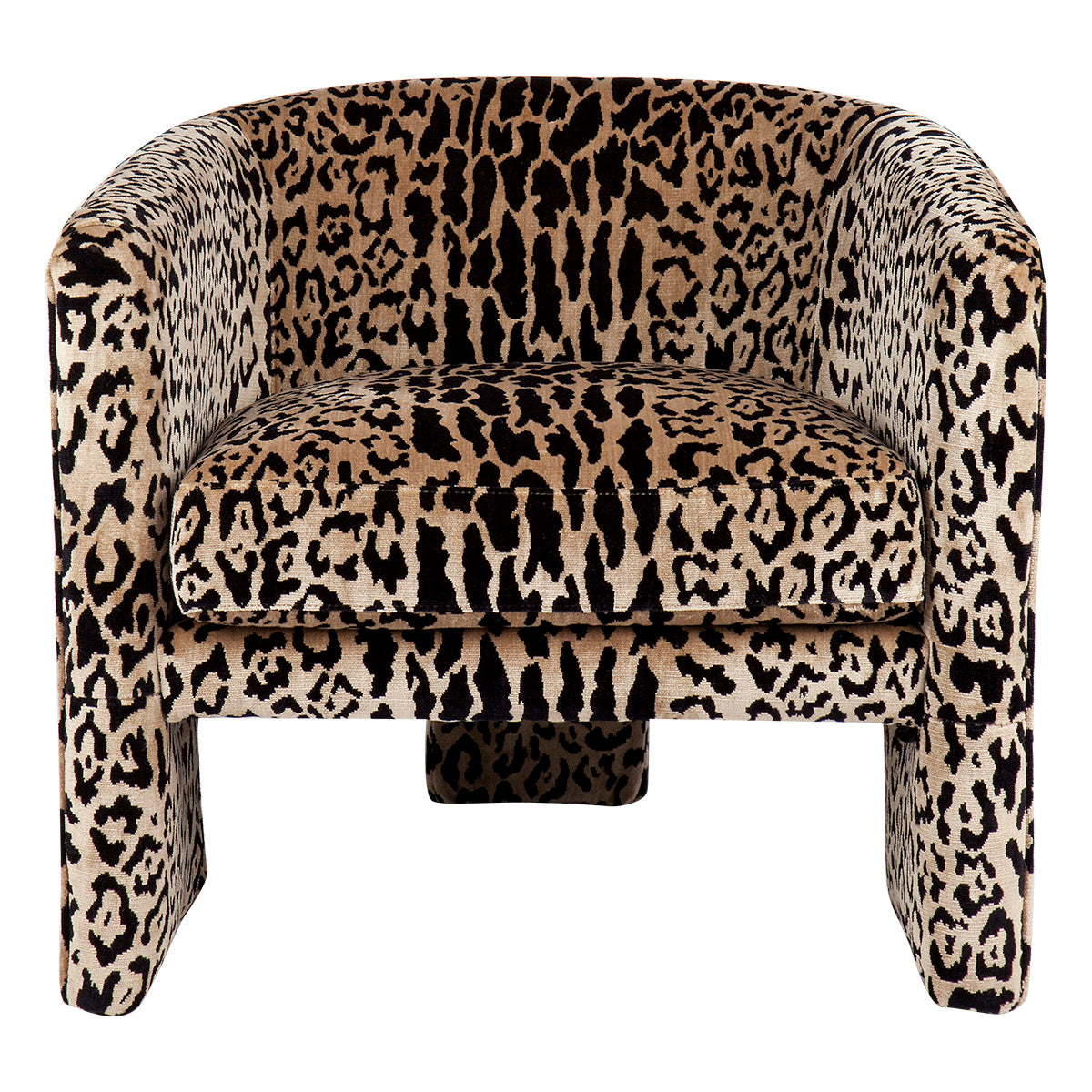 Kylie Arm Chair -  Leopard Chenille