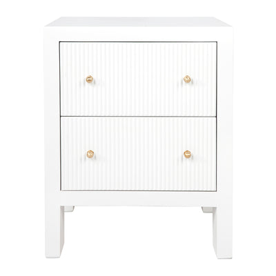 Ariana Bedside Table - Small White