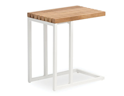 Cube Outdoor Side Table - White