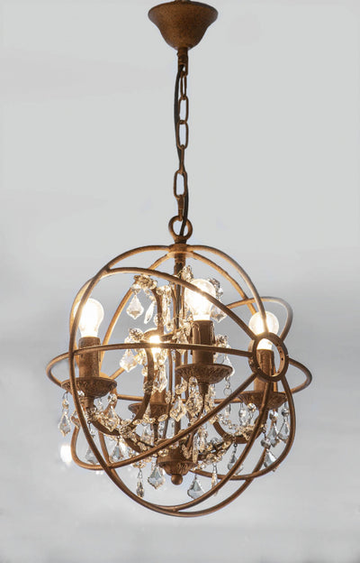 Sundance Chandelier Small in Rust - House of Isabella AU
