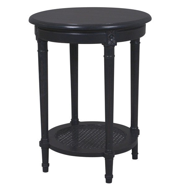 Polo Occasional Round Table Black