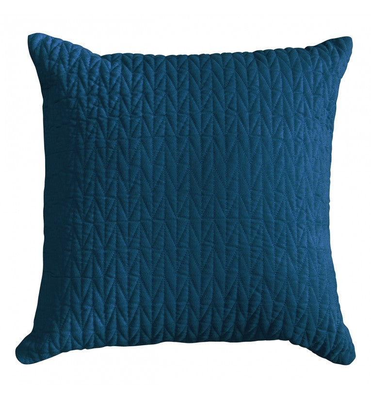 Scandi Quilted Cushion Teal