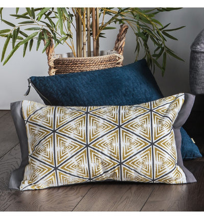 Scandi Quilted Cushion Teal