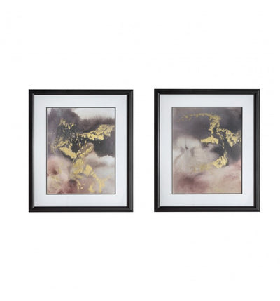 Burton Shimmer Framed Art Set of 2