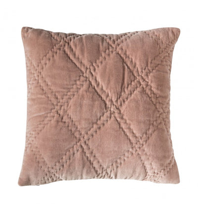 Quilted Diamond Cushion Blush