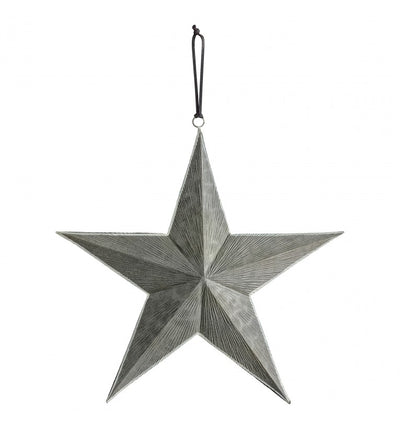 Turin Hanging Star Grey/Silver 400x400mm