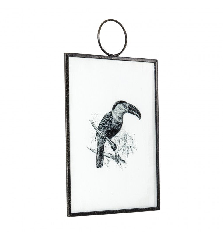 Exotic Birds Hanging Art Set of 2