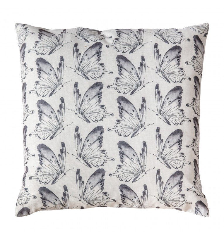 Seven Butterfly Reversible Cushion Blush Grey