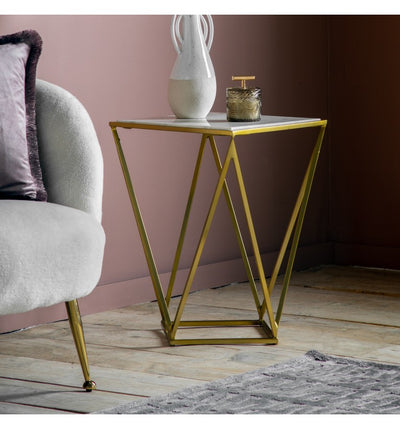 Charmouth Side Table Gold