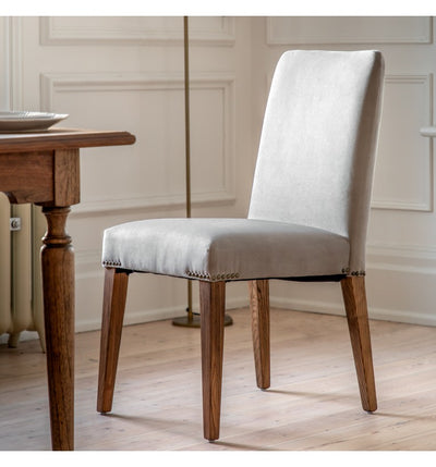 Buckingham Chair Dove Velvet (2pk)