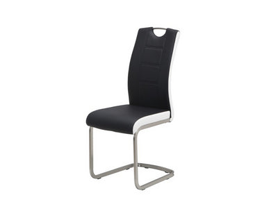 Pia Dining Chair Black/White Set of 4