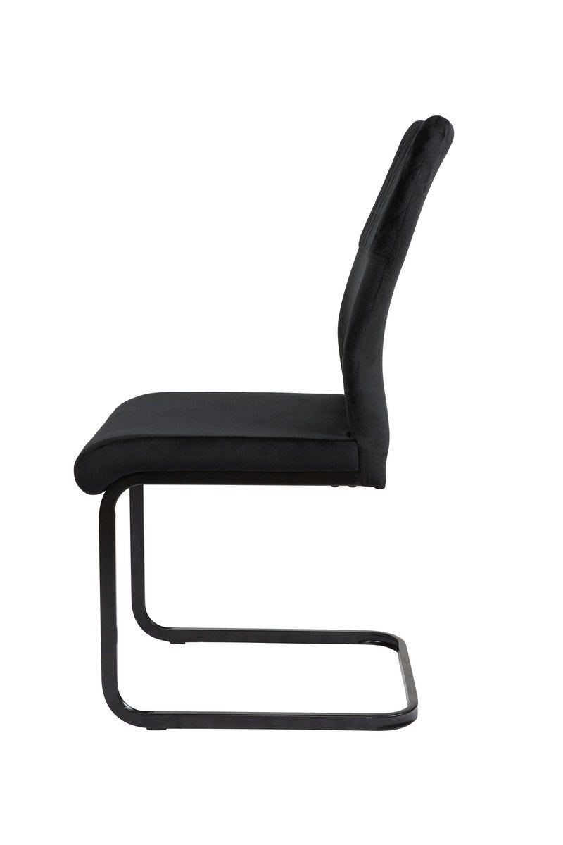 Louise Dining Chair Black Set of 2