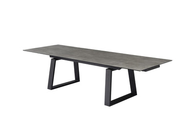 Alexandra Extension Dining Table Andesite Ceramic