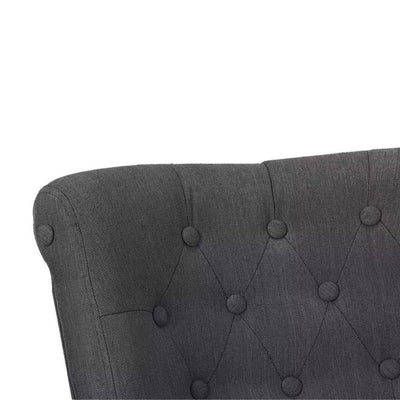 vidaXL French Chairs 2 pcs Grey Fabric - House of Isabella AU