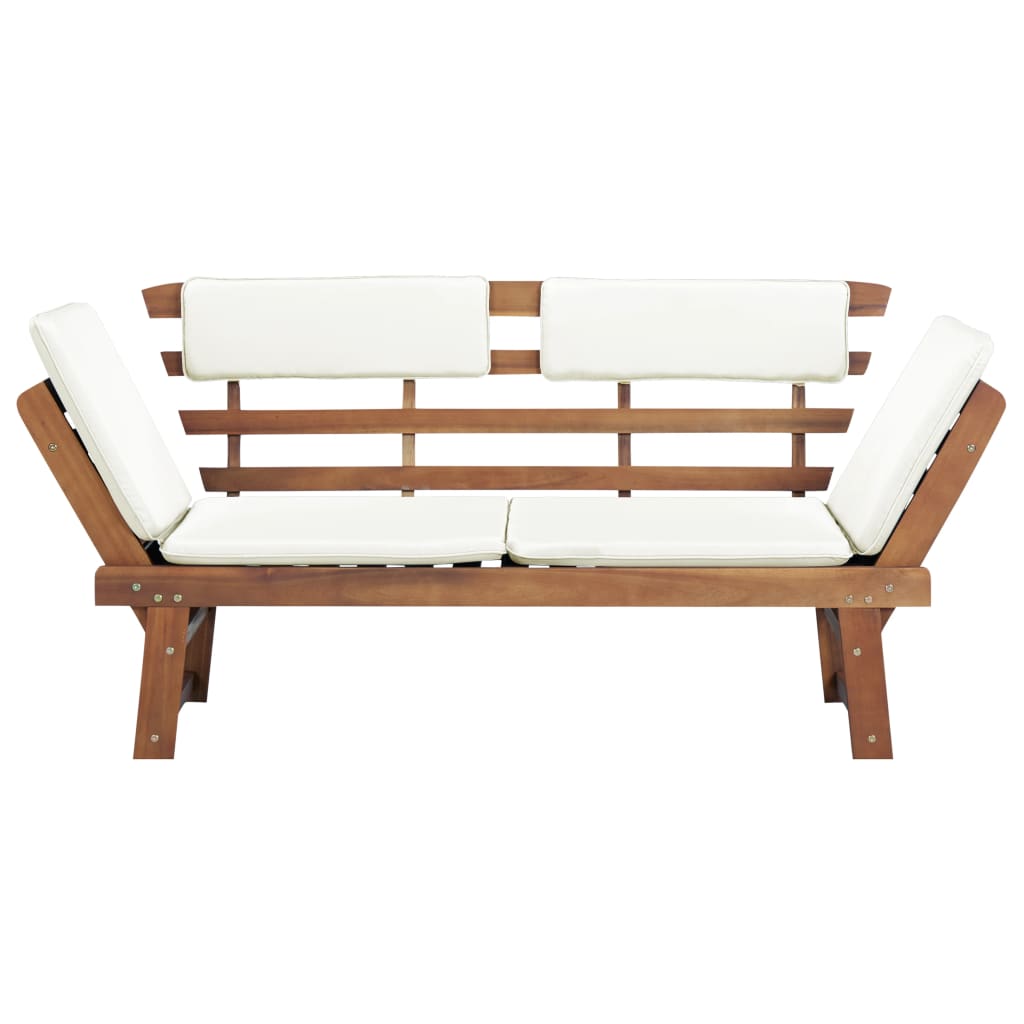 vidaXL Garden Bench with Cushions 2-in-1 190 cm Solid Acacia Wood - House of Isabella AU