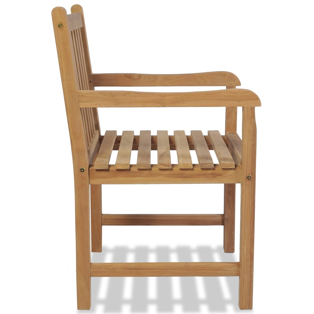 Outdoor Chairs 2 pcs Solid Teak Wood