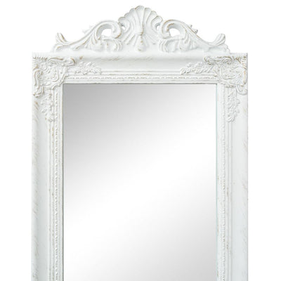 vidaXL Free-Standing Mirror Baroque Style 160x40 cm White - House of Isabella AU