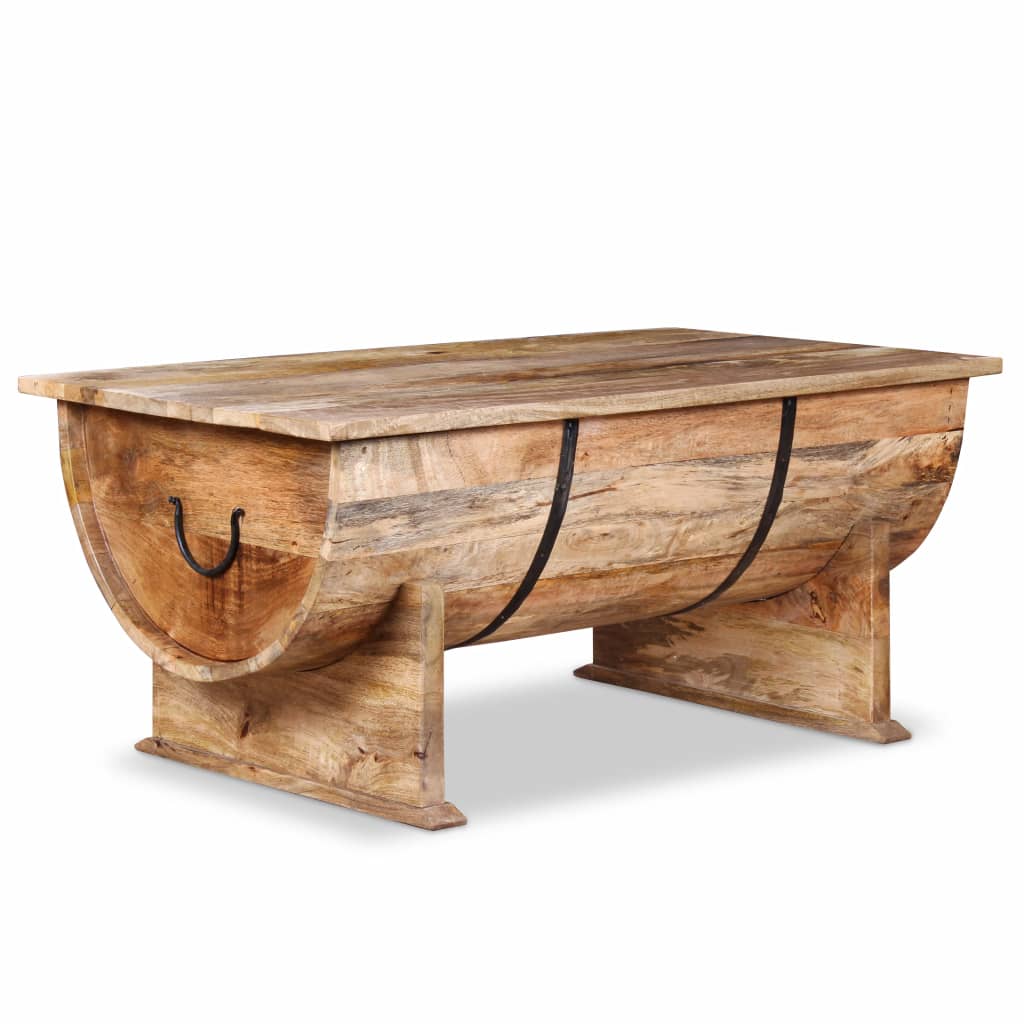 vidaXL Coffee Table Solid Mango Wood 88x50x40 cm - House of Isabella AU