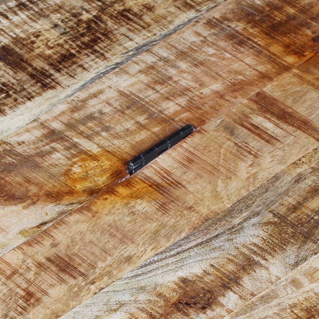 vidaXL Coffee Table Rough Mango Wood 70x70x40 cm - House of Isabella AU