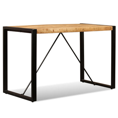 vidaXL Dining Table Solid Rough Mango Wood 120 cm - House of Isabella AU