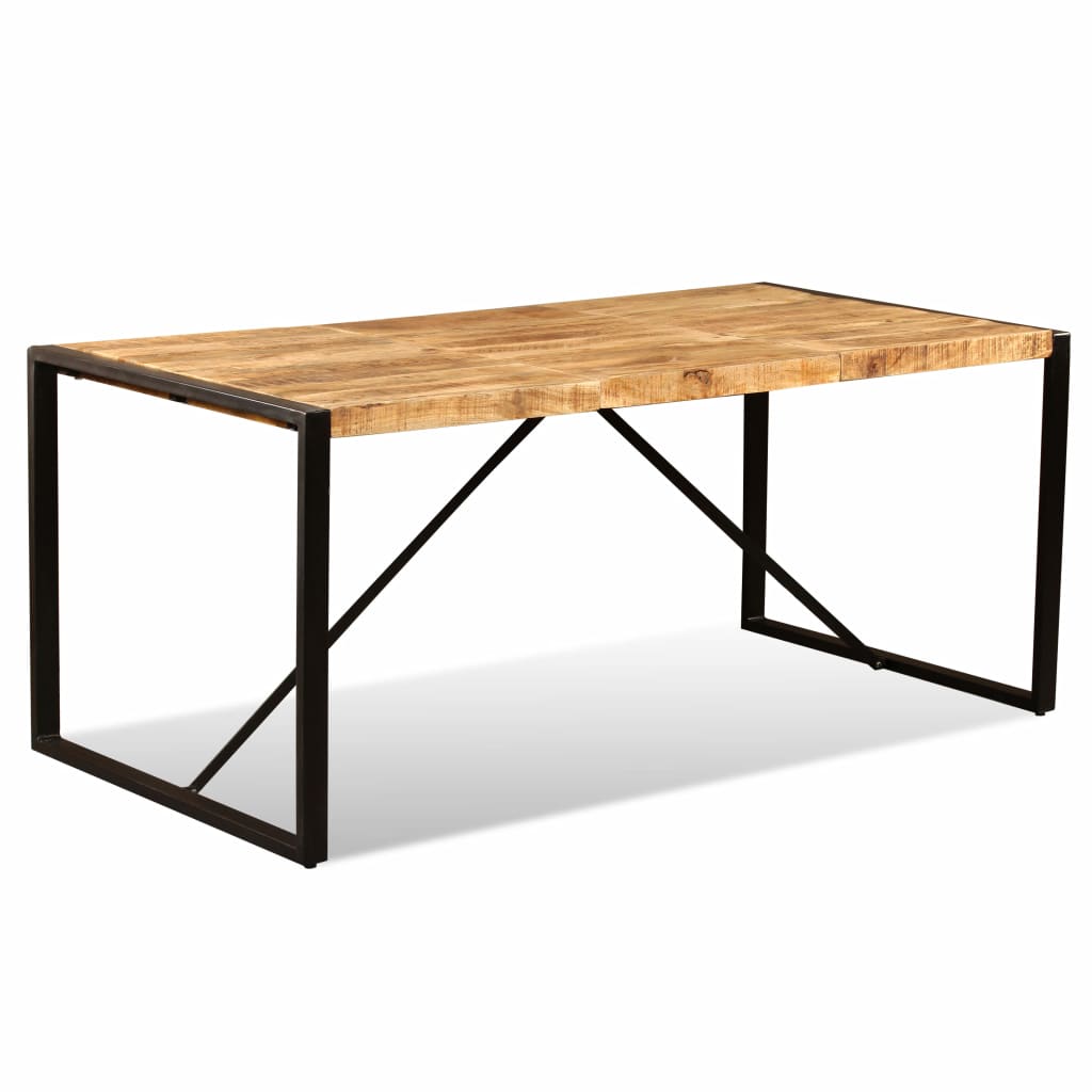 vidaXL Dining Table Solid Rough Mango Wood 180 cm - House of Isabella AU