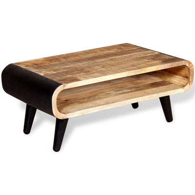 vidaXL Coffee Table Rough Mango Wood 90x55x39 cm - House of Isabella AU