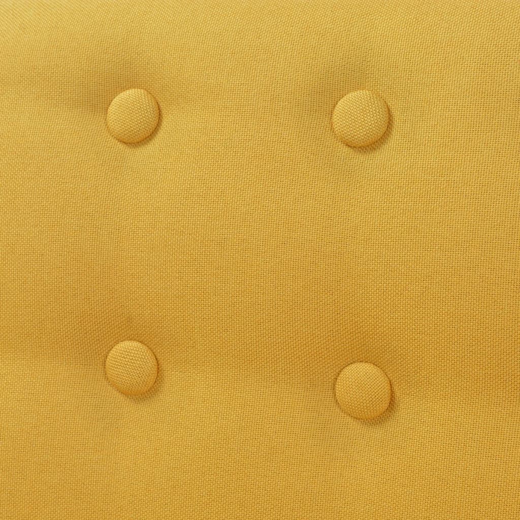 vidaXL Armchair Yellow Fabric - House of Isabella AU