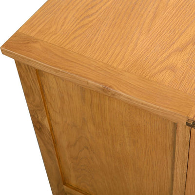 vidaXL TV Cabinet 90x35x48 cm Solid Oak Wood - House of Isabella AU