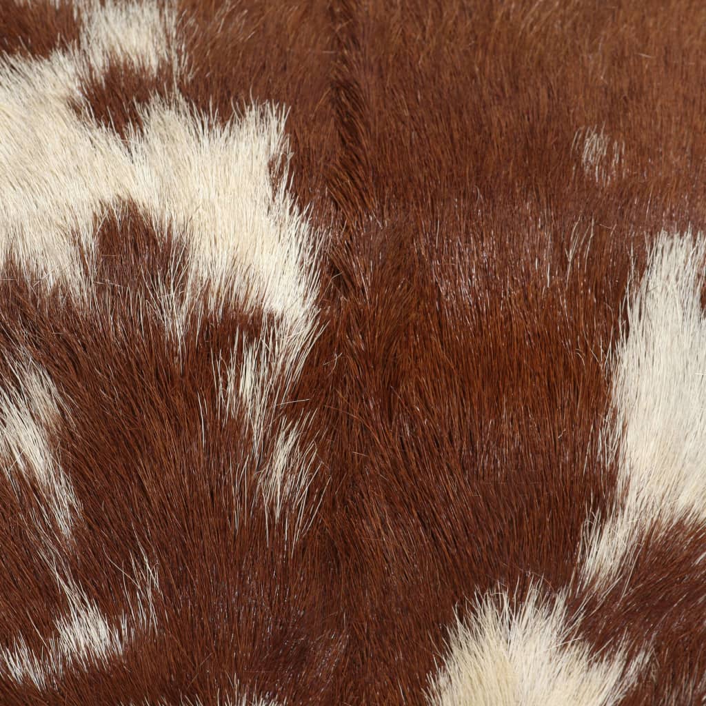 vidaXL Stool Genuine Goat Leather 60x30x50 cm - House of Isabella AU