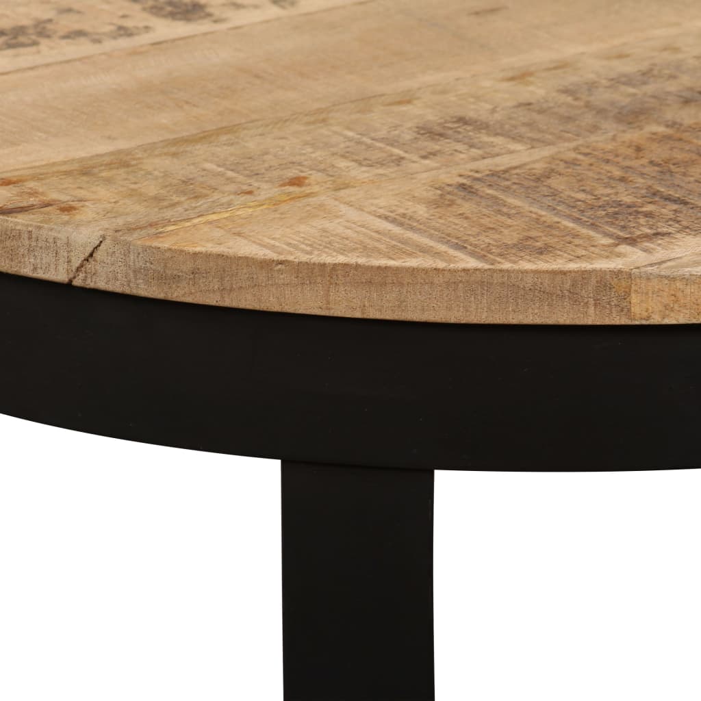 Side Table Solid Rough Mango Wood 60x40 cm