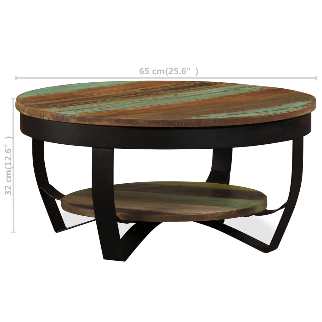 Coffee Table 65 cm Solid Reclaimed Wood