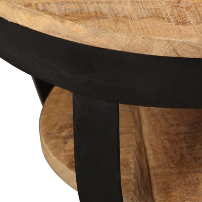 Coffee Table 65 cm Solid Rough Mango Wood