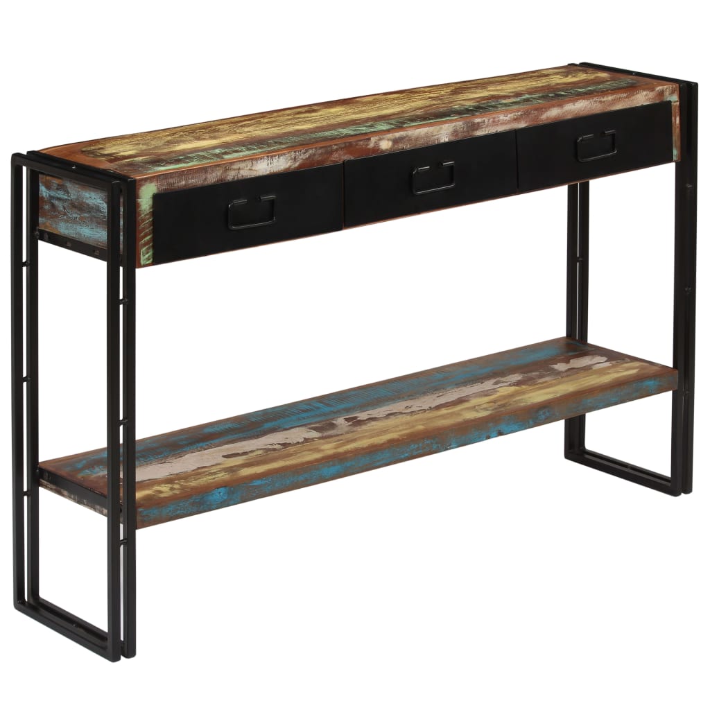 Console Table Solid Reclaimed Wood 120x30x76 cm