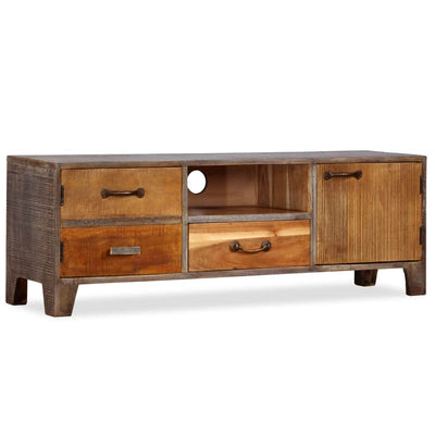 vidaXL TV Cabinet Solid Wood Vintage 118x30x40 cm - House of Isabella AU