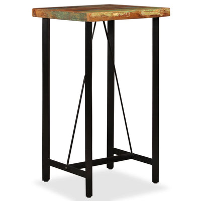 Bar Table 60x60x107 cm Solid Reclaimed Wood
