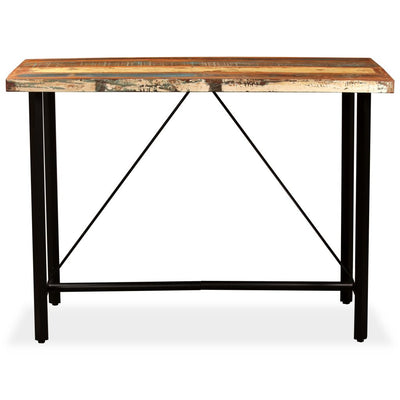 Bar Table 150x70x107 cm Solid Reclaimed Wood