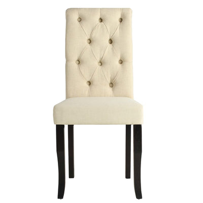 vidaXL Dining Chairs 4 pcs Cream Fabric - House of Isabella AU