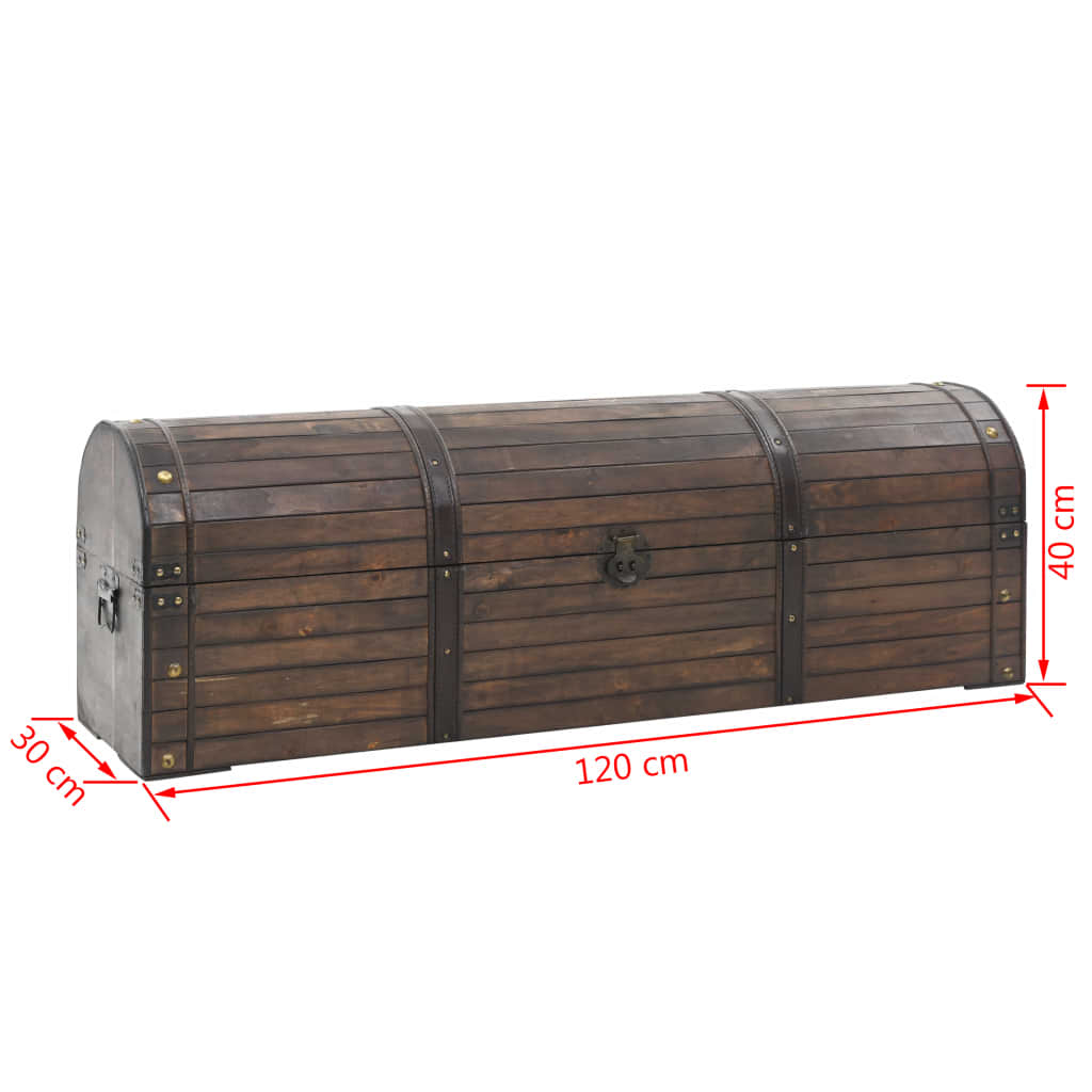 Storage Chest Solid Wood Vintage Style 120x30x40 cm
