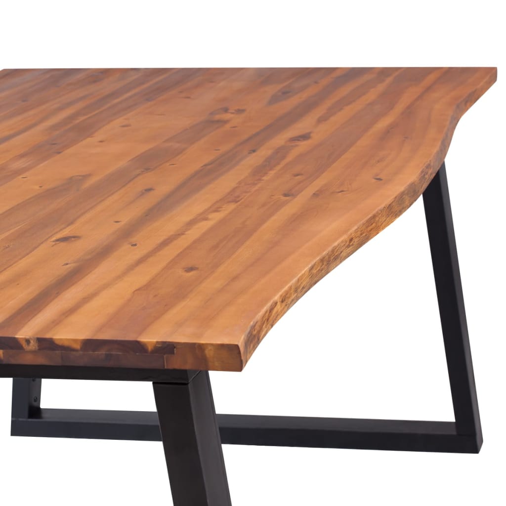 vidaXL Dining Table Solid Acacia Wood 200x90x75 cm - House of Isabella AU