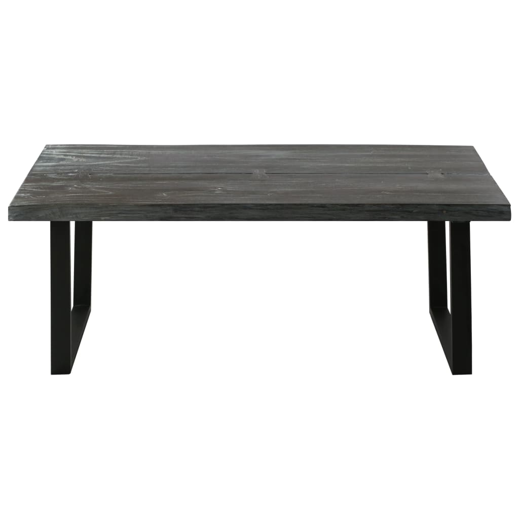 vidaXL Coffee Table Solid Mindi Wood 102x56x41 cm Grey - House of Isabella AU